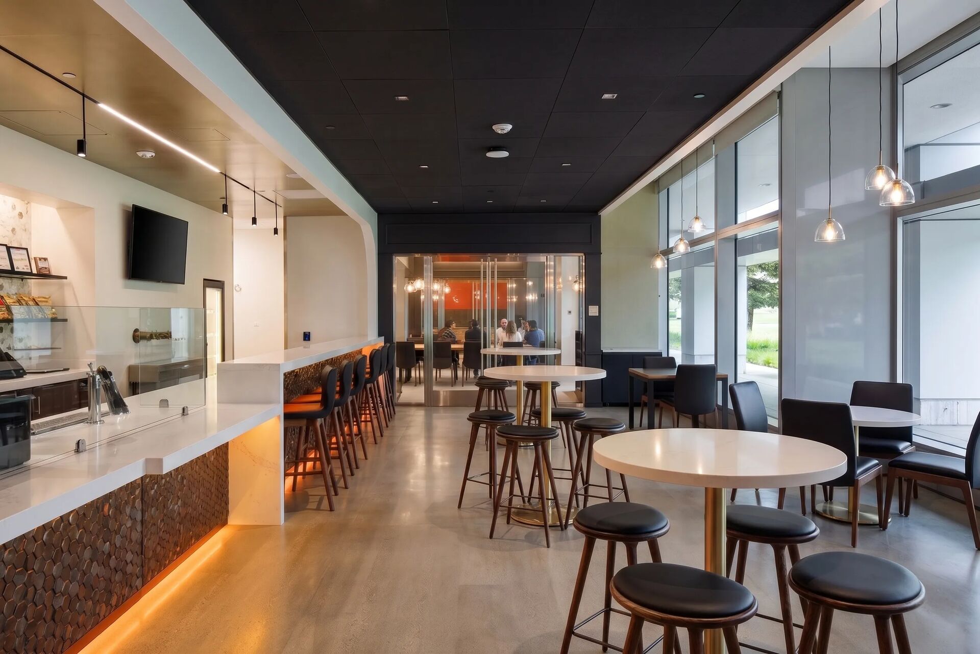 Cafe and social spaces at Cyber Code