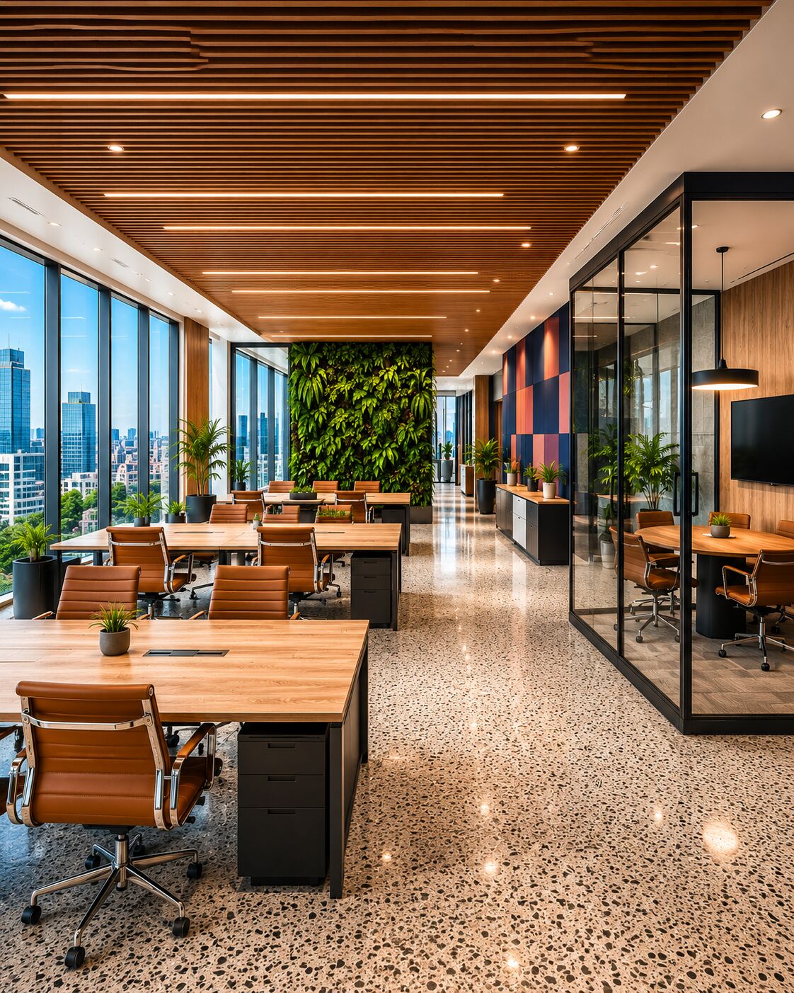 Modern office interior at Cyber Code